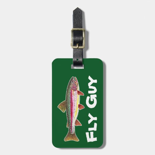 Étiquette À Bagage Pêche à la truite (Devant Vertical)