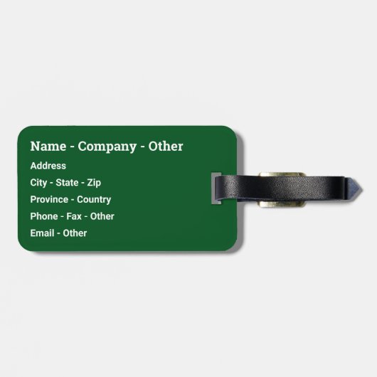 Étiquette À Bagage Pêche à la truite (Dos horizontal)