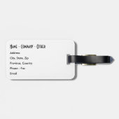 Étiquette À Bagage Pêche à la truite sur mesure (Dos horizontal)