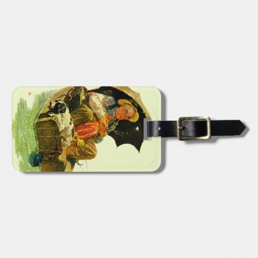 Étiquette À Bagage Pêche allée (Devant horizontal)