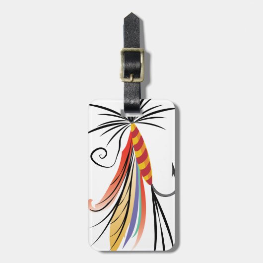 Étiquette À Bagage Pêche de la mouche (Devant Vertical)