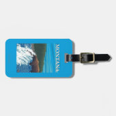 Étiquette À Bagage Pêche d'ours en rivière - Montana (Devant horizontal)