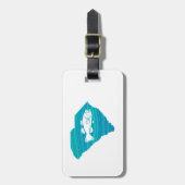 Étiquette À Bagage Pêche par vagues en Caroline du Sud (Devant Vertical)