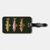 Étiquette À Bagage Pêche sportive de la truite de Brook (Dos horizontal)