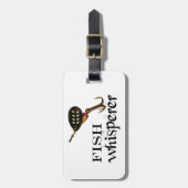 Étiquette À Bagage Pêche Whisperer de poisson leurre de pêche (Devant Vertical)
