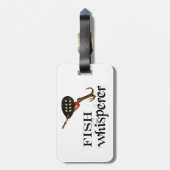 Étiquette À Bagage Pêche Whisperer de poisson leurre de pêche (Dos Vertical)