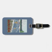 Étiquette À Bagage Pêcheur de mouche - Latouche, Alaska (Devant horizontal)