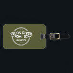 Étiquette À Bagage Pecos River Nouveau Mexique Kayak<br><div class="desc">La rivière Pecos s'écoule de la nature sauvage de Pecos,  à travers des canyons de granit et des cascades accidentés,  et traverse de petites prairies de haute montagne.</div>