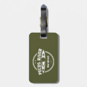 Étiquette À Bagage Pecos River Nouveau Mexique Kayak (Dos Vertical)