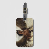 Étiquette À Bagage Pégase ailé (Devant Vertical)