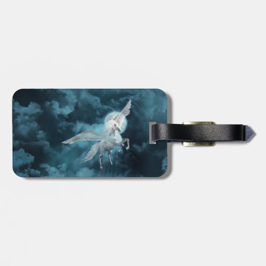 Étiquette À Bagage Pégasus volant (Dos horizontal)