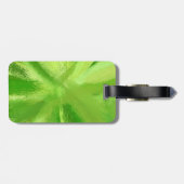 Étiquette À Bagage Peinture Abstraite | Retro Green 5 (Dos horizontal)