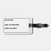 Étiquette À Bagage Peinture bulldog française dans le style pop art (Dos horizontal)