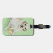 Étiquette À Bagage Peinture de balles de tennis et de retrieur du Lab (Dos horizontal)