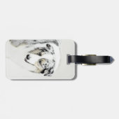 Étiquette À Bagage Peinture de berger australien - Art original de ch (Dos horizontal)