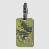 Étiquette À Bagage Peinture de fleurs d'oléandre par Vincent Van Gogh (Devant Vertical)