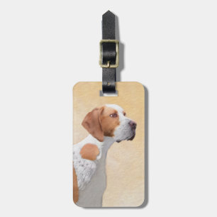 Étiquette À Bagage Peinture de pointeur - jolie art original de chien