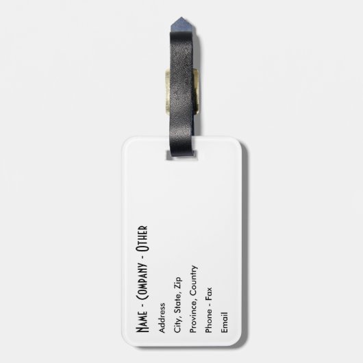 Étiquette À Bagage Peinture de truite arc-en-ciel (Dos Vertical)