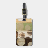 Étiquette À Bagage Peinture en panneau de bois de tonalité Terre avec (Devant Vertical)