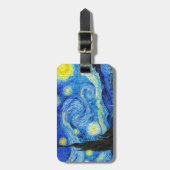Étiquette À Bagage Peinture fraîche de Vincent van Gogh de nuit (Devant Vertical)