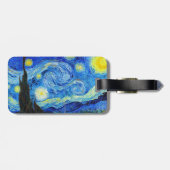 Étiquette À Bagage Peinture fraîche de Vincent van Gogh de nuit (Dos horizontal)