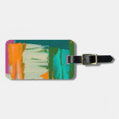 Étiquette À Bagage Peinture Multicolore De La Liberté D'Expression (Devant horizontal)