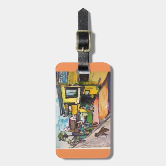 Étiquette À Bagage Peinture occidentale clé (Devant Vertical)