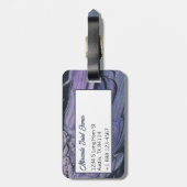 Étiquette À Bagage Peinture originale aquarelle Corbeau corneille (Dos Vertical)