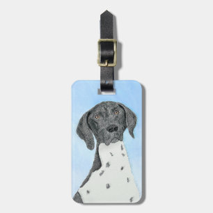 Étiquette À Bagage Peinture pointeur germanique - Art original