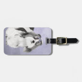 Étiquette À Bagage Peinture Shih Tzu - Cute Original Chien Art (Devant horizontal)