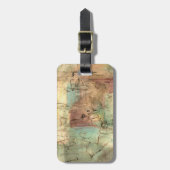 Étiquette À Bagage Peinture sur la Terre avec surface fissurée (Devant Vertical)