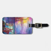 Étiquette À Bagage PENDRAGON Chevaliers médiévaux, Coucher de soleil (Devant horizontal)