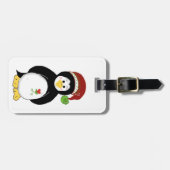 Étiquette À Bagage Penguin de vacances (Devant horizontal)