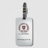 Étiquette À Bagage Pennsylvania Railroad TrucTrain Service (Devant Vertical)