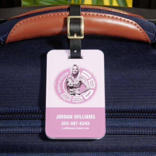 Étiquette À Bagage Penny Blossom Info Graphique (Insitu Rectoal 2)