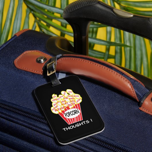 Étiquette À Bagage Pensées de Popcorn Mentalité Positive (Insitu Rectoal 1)