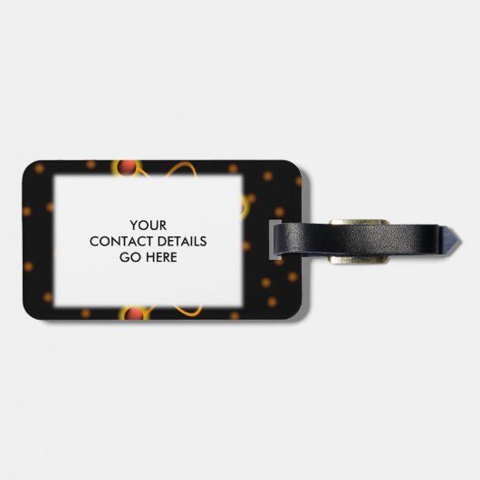 Étiquette À Bagage Pensez à un proton et restez positif (Dos horizontal)