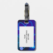 Étiquette À Bagage Pensez comme un proton et restez positif (Dos Vertical)