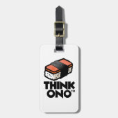 Étiquette À Bagage Pensez le casse-croûte de Musubi de Spam d'Ono #1 (Devant Vertical)