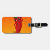 Étiquette À Bagage Pepper Rouge Diva Puzzle (Devant horizontal)