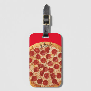 Étiquette À Bagage Pepperoni Pizza Thunder_Cove