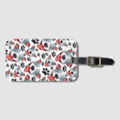 Étiquette À Bagage Peppy Pit Bull American Pitbull Pet Puppy Chien (Devant Horizontal)