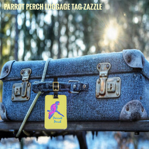 Étiquette À Bagage Perche de perroquet