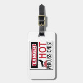 Étiquette À Bagage Percussionniste (Devant Vertical)