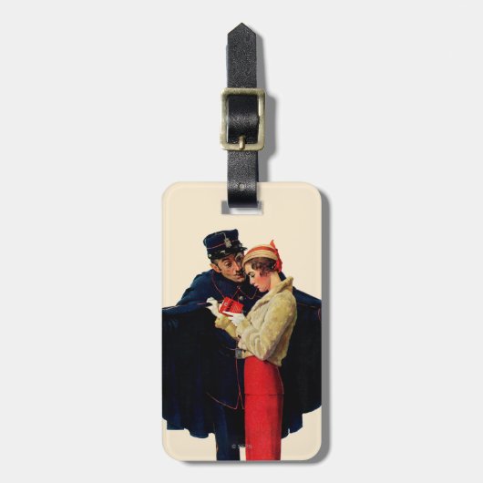 Étiquette À Bagage Perdu à Paris (Devant Vertical)