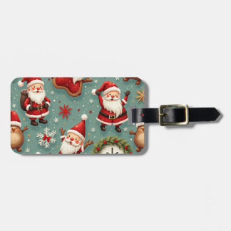 Étiquette À Bagage Père Noël