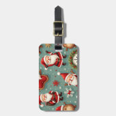 Étiquette À Bagage Père Noël (Devant Vertical)
