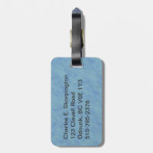 Étiquette À Bagage Père Noël 1er Polar Airlift Sqdn - Subduit (Dos Vertical)