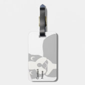 Étiquette À Bagage Père Noël Boston (Dos Vertical)