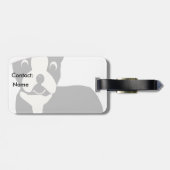 Étiquette À Bagage Père Noël Boston (Dos horizontal)